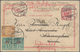 China - Fremde Postanstalten / Foreign Offices: France, 1899, UPU Card Germany "LÜDENSCHEID 1.9.99" - Autres & Non Classés
