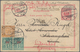 China - Fremde Postanstalten / Foreign Offices: France, 1899, UPU Card Germany "LÜDENSCHEID 1.9.99" - Other & Unclassified