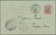 China - Fremde Postanstalten / Foreign Offices: France, 1908, UPU Card 4 C./10 Cts. Canc. "PEKING 24 - Autres & Non Classés