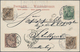 China - Fremde Postanstalten / Foreign Offices: Germany, 1898/1901, 3 Pf. Brown Unovpt. With Ovpt. 3 - Otros & Sin Clasificación