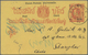 China - Besonderheiten: Incoming Mail, 1887, Siam, Stationery Card 4 Att./1 At. Canc. "BANGKOK PAID - Other & Unclassified