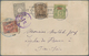 China - Besonderheiten: 1903, Four-country-card With Italy Pmkd. Italian Consular Guards In Blue (al - Other & Unclassified