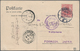 China - Taiwan (Formosa): 1905, "TAMSUI TAIWAN JAPAN 20 DEC 05" In Violet On Incoming German Ppc (Be - Nuevos