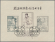 China - Volksrepublik: 1956/58, Poets, Kuan And Monument S/s Cto First Day, Total 6 S/s (Michel Cat. - Cartas & Documentos