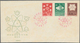 Delcampe - China - Volksrepublik: 1958, 6 FDCs Bearing Michel 379/87 And 390/97 (S18, C50, S23, C52, C53, S24), - Covers & Documents