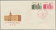 China - Volksrepublik: 1958, 5 FDCs, Bearing Michel 398/409 (C54, C55, C56, S25, S26), Tied By First - Lettres & Documents