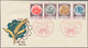 Delcampe - China - Volksrepublik: 1959, 8 First Day Covers Of C674, C67, C68, C69, C70, C73, And S36, Bearing T - Lettres & Documents