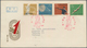 China - Volksrepublik: 1959, Set Of 4 FDCs Addressed To Hamburg, Germany, Bearing The Full Set Of Th - Lettres & Documents