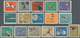 Delcampe - China - Volksrepublik: 1959/1962, Six Sets MNH Resp. Unused No Gum As Issued: Sport Meeting (C72), W - Lettres & Documents