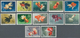 China - Volksrepublik: 1960, Goldfish (S38), Complete Set Of 12, MNH And MNG, Partly With Toned Gum - Lettres & Documents