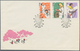 China - Volksrepublik: 1963/64, 6 FDC Sets, Bearing The Full Sets Of C101, C102, C103, C104, S58, An - Lettres & Documents