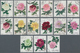 Delcampe - China - Volksrepublik: 1964, Three Sets: Peonies (S61) MNH And Used, Pottery (S63) MNH. Michel Cat.v - Lettres & Documents