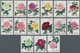 Delcampe - China - Volksrepublik: 1964, Three Sets: Peonies (S61) MNH And Used, Pottery (S63) MNH. Michel Cat.v - Lettres & Documents