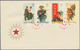 China - Volksrepublik: 1965, People's Liberation Army (S74), Complete Set Of 8 On 2 FDCs, Tied By Co - Lettres & Documents