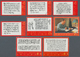 China - Volksrepublik: 1967, Poems Of Mao Tse-tung (W7), Complete Set Of 14, CTO Used, Some With Lig - Lettres & Documents