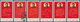 China - Volksrepublik: 1968, Directives Of Mao (W10), Complete Set Of Five, Michel 1021 Used, Others - Lettres & Documents