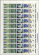 Delcampe - China - Volksrepublik: 1980, Scenes From Gu Dong (T51), 30 Complete Stripes Of 5 On 3 Full Sheets, A - Lettres & Documents