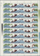 China - Volksrepublik: 1981, Making The Gunwale (T59), 30 Stripes Of 5 On 3 Full Sheets, All MNH, Al - Lettres & Documents