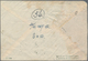 China - Volksrepublik - Ganzsachen: 1956, Envelope 8 F. Green (2), Imprint 1-1956 Uprated 8 F. Vermi - Postcards