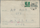 China - Volksrepublik - Ganzsachen: 1957, Envelope 8 F. Grey (2), Imprint 3-1957 Canc. ""Kiangsu Soo - Postcards