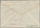 China - Volksrepublik - Ganzsachen: 1957, Envelope 8 F. Grey (2), Imprint 3-1957 Canc. ""Kiangsu Soo - Postales