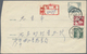 China - Volksrepublik - Ganzsachen: 1958, Envelope 8 F. Grey, Imprint 5-1958, Uprated 2 F., 10 F. Fo - Postcards