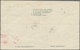 China - Volksrepublik - Ganzsachen: 1958/59, Envelope 8 F. Green (2), Imprint 6-1958 Canc. "Szechuan - Postcards