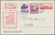China - Volksrepublik - Ganzsachen: 1967, Cultural Revolution Envelope 8 F. (22-1967) Uprated 4 F. ( - Postcards