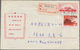China - Volksrepublik - Ganzsachen: 1967, Cultural Revolution Envelope 8 F. (29-1967) Uprated 8 F. ( - Cartes Postales