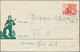 China - Volksrepublik - Ganzsachen: 1970/73, "paper Cut" Envelope 8 F. Carmine Canc. "Shantung Longc - Postcards