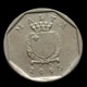 Malta 5 Cents 1991-2007. Animal Coin. Crab. Circulated. Km95 - Malta