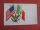 Patriotic Flags Embossed  United States & Italy       Ref 3624 - Patriotic