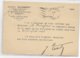 1938 - PAIX - CARTE ENTIER Avec REPIQUAGE COMMERCIAL Au DOS "QUANTIN" De PARIS - Cartes Postales Repiquages (avant 1995)