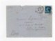 !!! PRIX FIXE : 25C SEMEUSE N°140 TYPE IV COIN DE CARNET SUR LETTRE DE 1921 - 1921-1960: Période Moderne