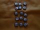 Bouton Ancien Cuir - Lot De 15 Boutons - - Boutons