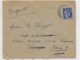 1940 - PAIX YT 368 SEUL Sur LETTRE OBLITEREE De La POSTE AUX ARMEE ! => LEVERGIES (AISNE) => PARIS - Guerre De 1939-45