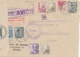 Espana - 1940 - 8 Stamps On Cover From Bilbao - Censura Militar - Insufficient For Airmail - German Censor To Amsterdam - Briefe U. Dokumente