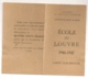 1946 1947 CARTE AUDITEUR LIBRE  ECOLE DU LOUVRE  B812 - Historical Documents