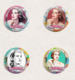 Grace Kelly Movie Film Fan ART BADGE BUTTON PIN SET 7 (1inch/25mm Diameter) 35 X - Cinéma