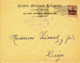 BELGIUM  WW1 COVER FROM BRUSSELS TO LIEGE - OC1/25 General Government