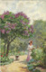 Jardin Femme Arrosoir Cachet Convoyeur Paris A Malesherbes - Altri & Non Classificati