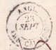 1857 - Lettre Pliée Avec Correspondance En Italien De London, GB Vers Firenze, Italie - VIA Calais Et Paris, France - Marcophilie