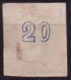 GREECE 1875-80 Large Hermes Head On Cream Paper 20 L Blue Vl. 65 - Oblitérés