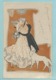 CPA Précurseur Illustrateur Alice Wanne - Couple Art Nouveau Chien Type Levrier Baiser - Voyagée 1905 - Autres & Non Classés