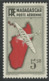 MADAGASCAR 1941 YT PA 20b* - VARIETE POINT SOUS LE "R" - Airmail