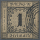 Baden - Marken Und Briefe: 1851, 1 Kreuzer Schwarz Auf Sämisch, Vollrandig, Nur Seitlich Gestempelt, - Sonstige & Ohne Zuordnung