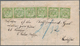 Baden - Marken Und Briefe: 1868: 1 Kreuzer Hellgrün, 3 Waagerechte Paare Als Seltene Mehrfachfrankat - Sonstige & Ohne Zuordnung