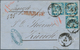 Baden - Marken Und Briefe: 1868, Dreimal 7 Kr. Blau Auf Charge-Brief Von "CONSTANZ 3 APR (1870)" Nac - Otros & Sin Clasificación
