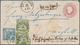 Baden - Ganzsachen: 1866/68: Ganzsachenumschlag 3 Kr. Rosa Mit 1 Kr. Lebhaftgrün Im Senkrechten Paar - Sonstige & Ohne Zuordnung
