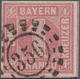 Bayern - Marken Und Briefe: 1850, Ziffern 1 Kr. Rosa In Seltener Platte 2 (spitze Ecken) Mit OMR "35 - Other & Unclassified